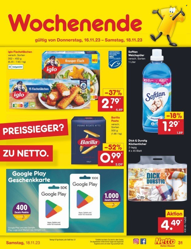 Netto Marken-Discount Prospekte  - 13.11.2023 - 18.11.2023. Seite 35
