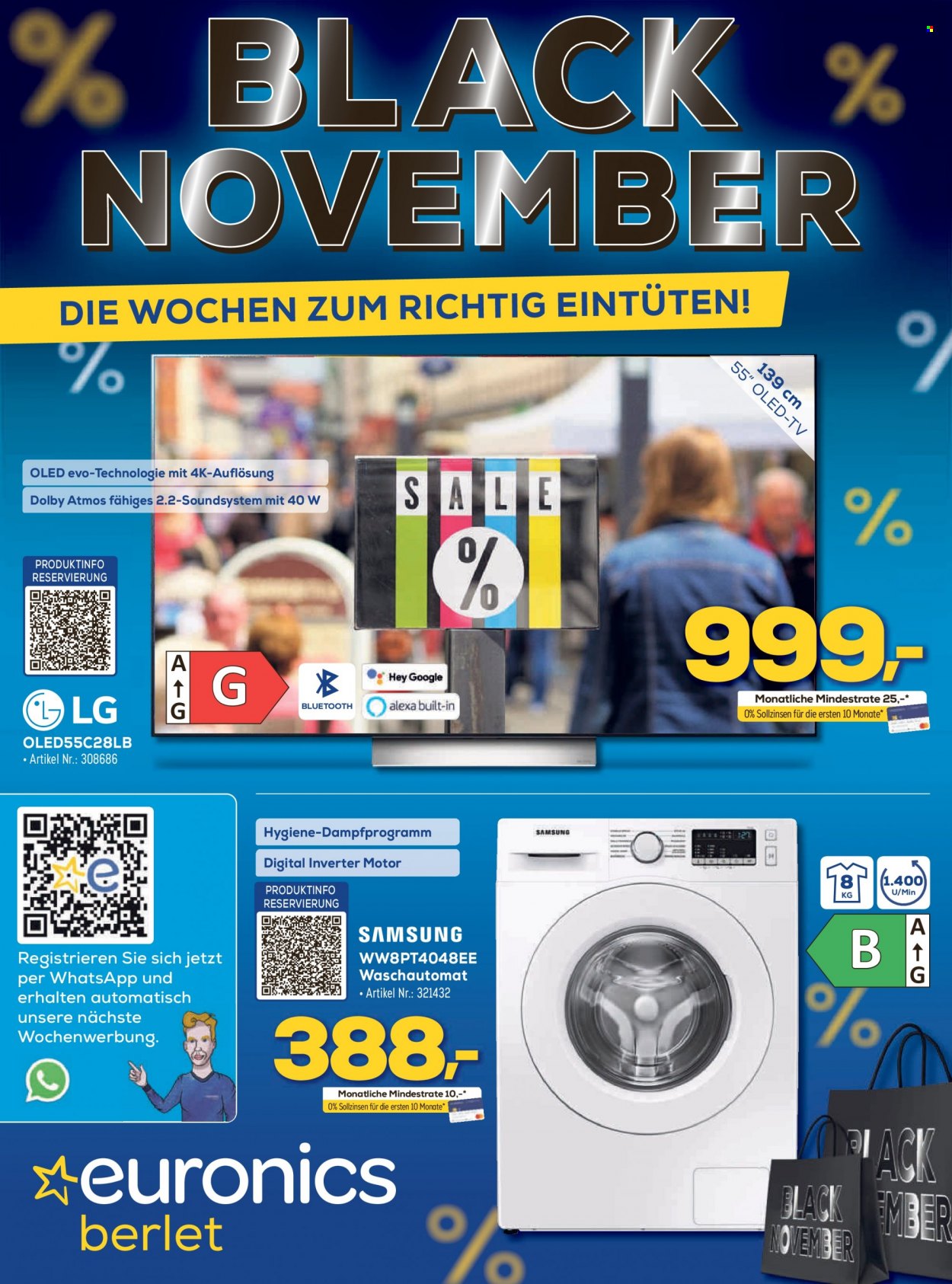 Euronics Prospekte  - 11.11.2023 - 17.11.2023. Seite 1