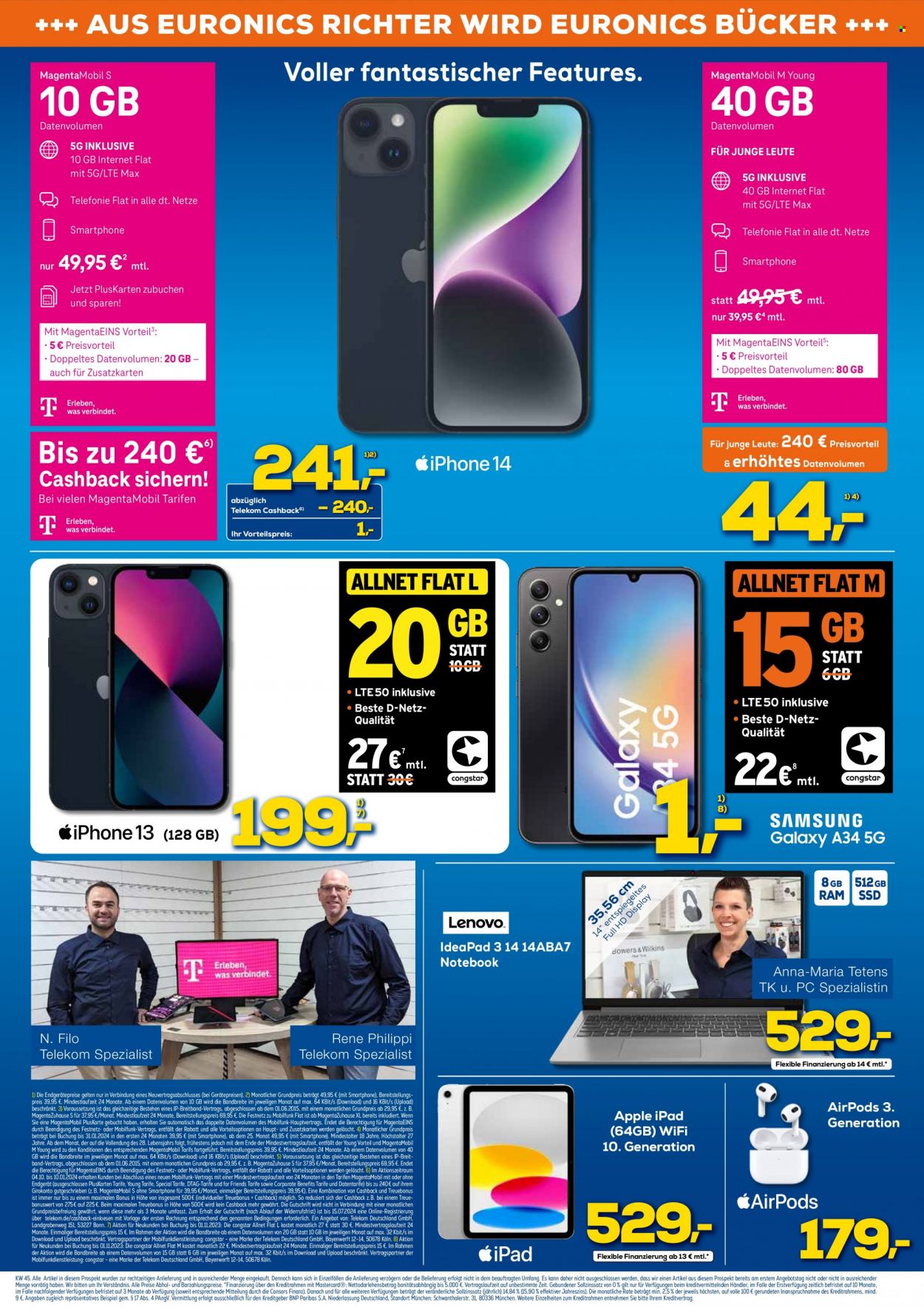 Euronics Prospekte  - 9.11.2023 - 18.11.2023. Seite 7