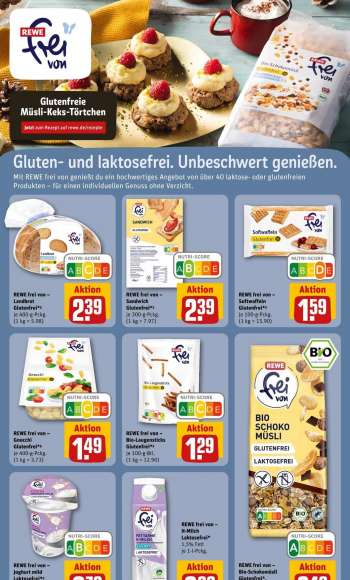 thumbnail - REWE frei von - H - Milch Laktosefrei 1,5 % Fett je 1 - - Pckg
