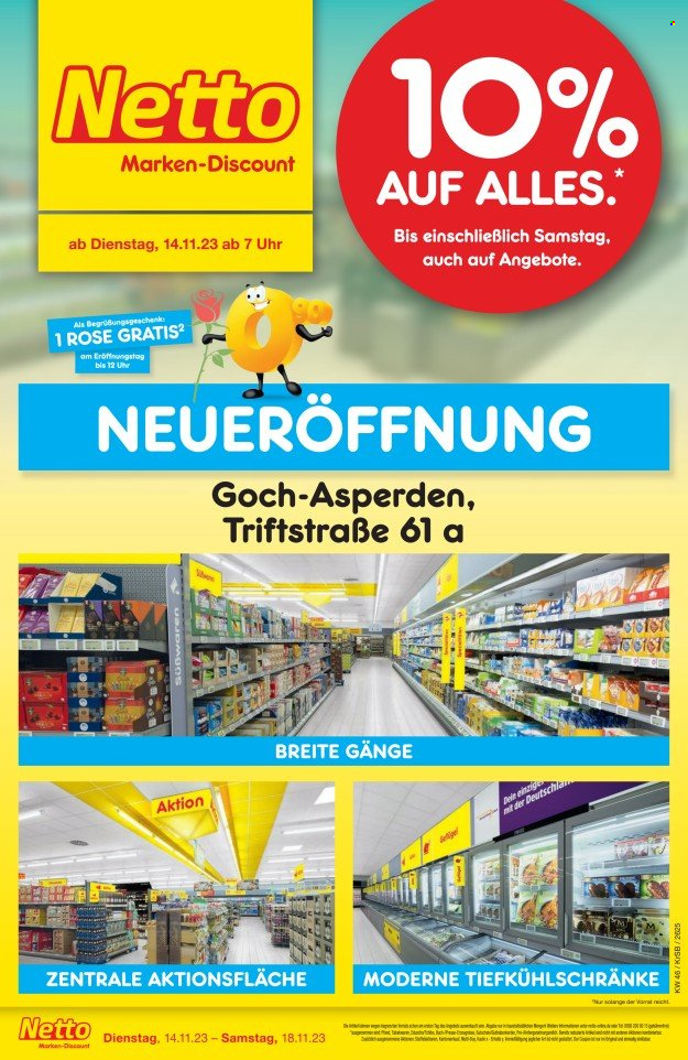 Netto Marken-Discount Prospekte  - 14.11.2023 - 18.11.2023. Seite 1
