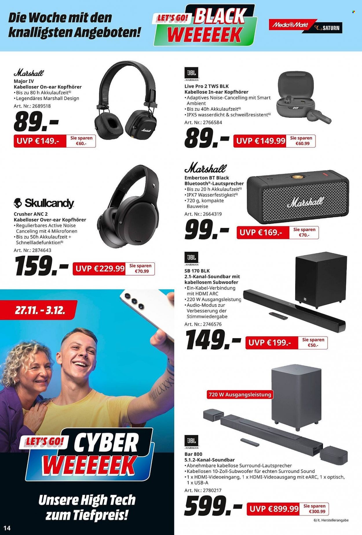 MediaMarkt Prospekte  - 13.11.2023 - 23.11.2023. Seite 14