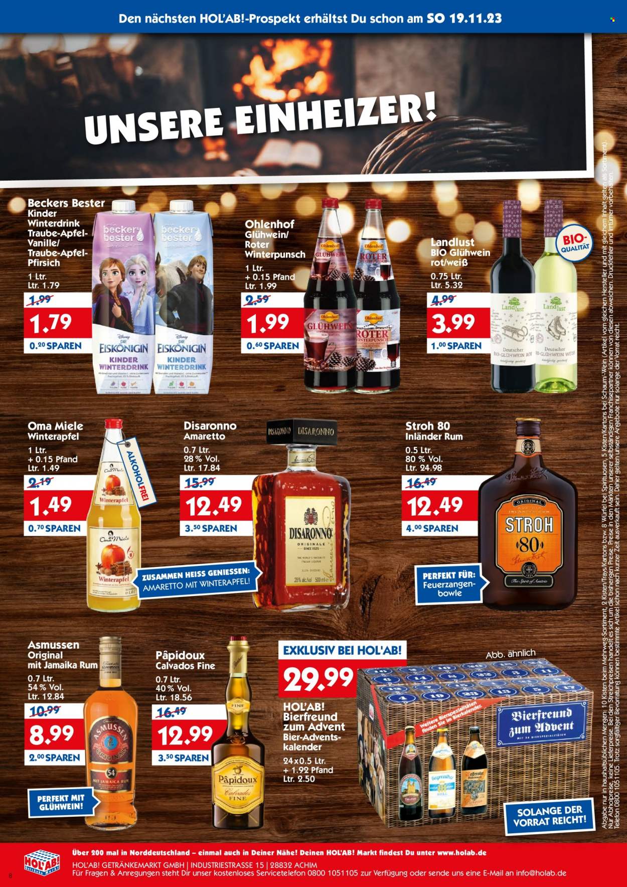Hol'ab! Getränkemarkt Prospekte  - 13.11.2023 - 18.11.2023. Seite 8