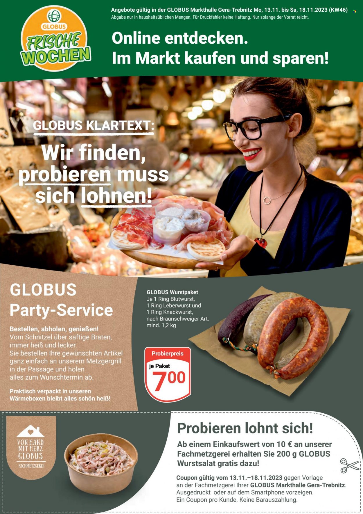 Globus Prospekte  - 13.11.2023 - 18.11.2023. Seite 1
