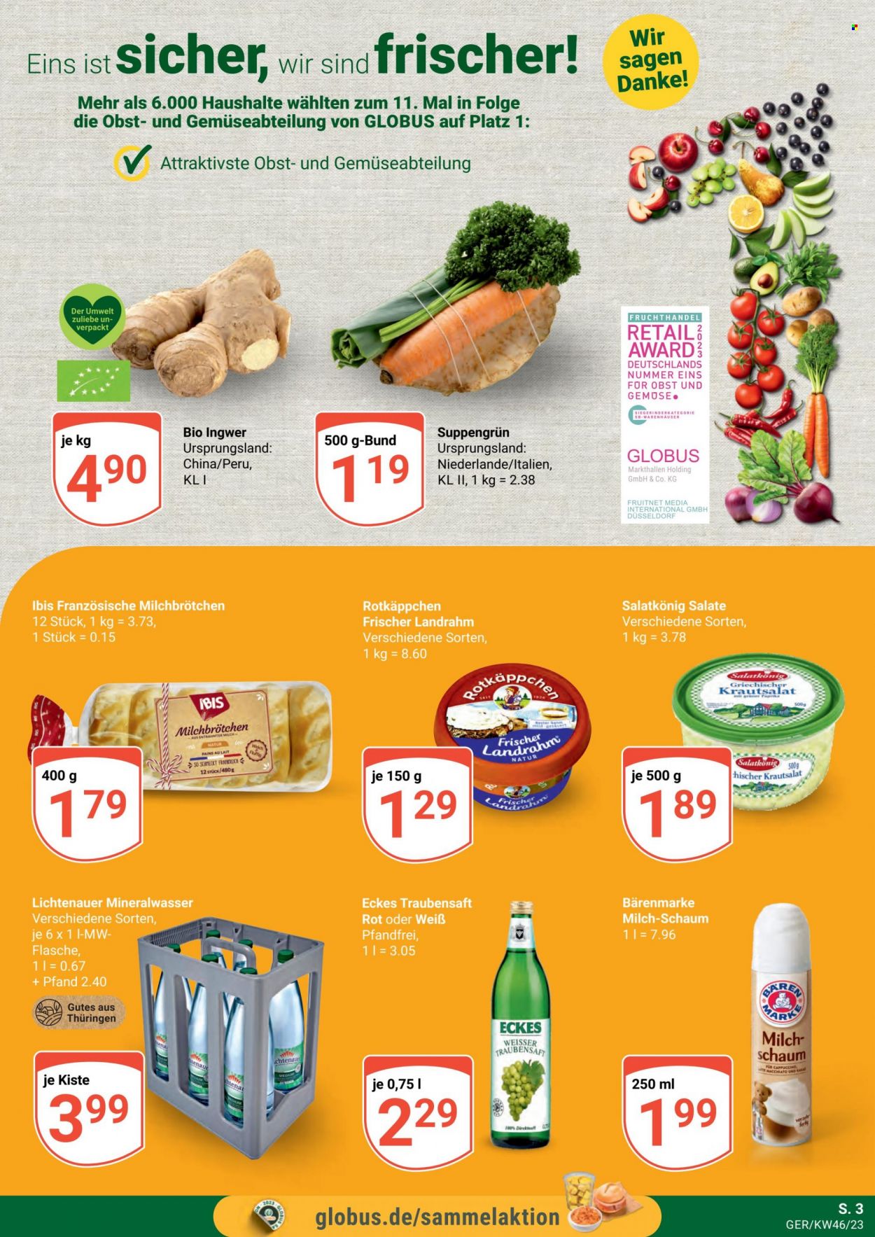 Globus Prospekte  - 13.11.2023 - 18.11.2023. Seite 3