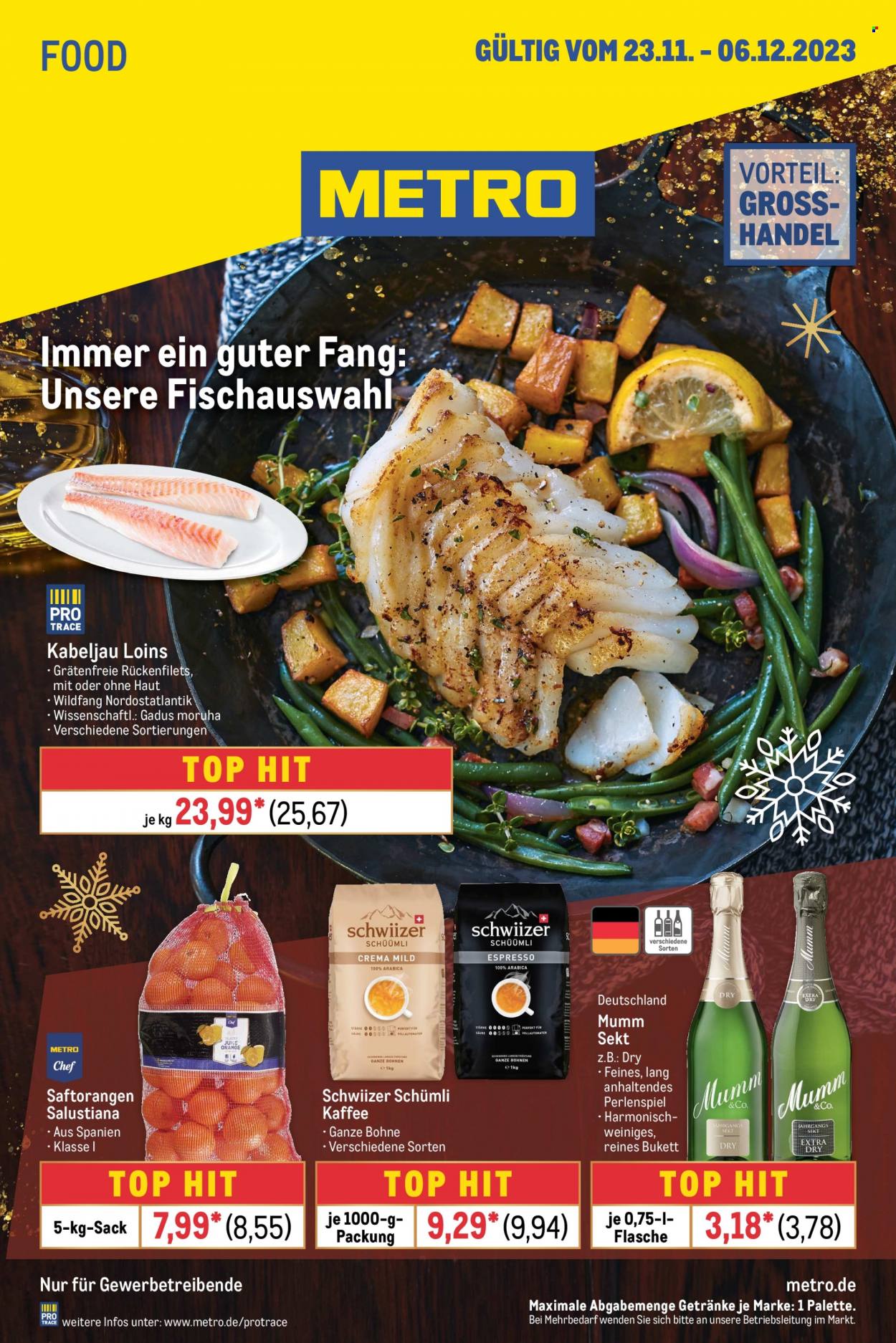 Metro Prospekte  - 23.11.2023 - 6.12.2023. Seite 1