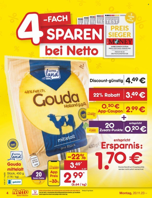 Netto Marken-Discount Prospekte  - 20.11.2023 - 25.11.2023. Seite 4