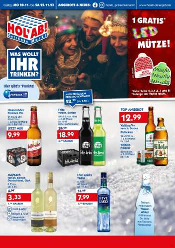 Prospekte Hol'ab! Getränkemarkt - 20.11.2023 - 25.11.2023.