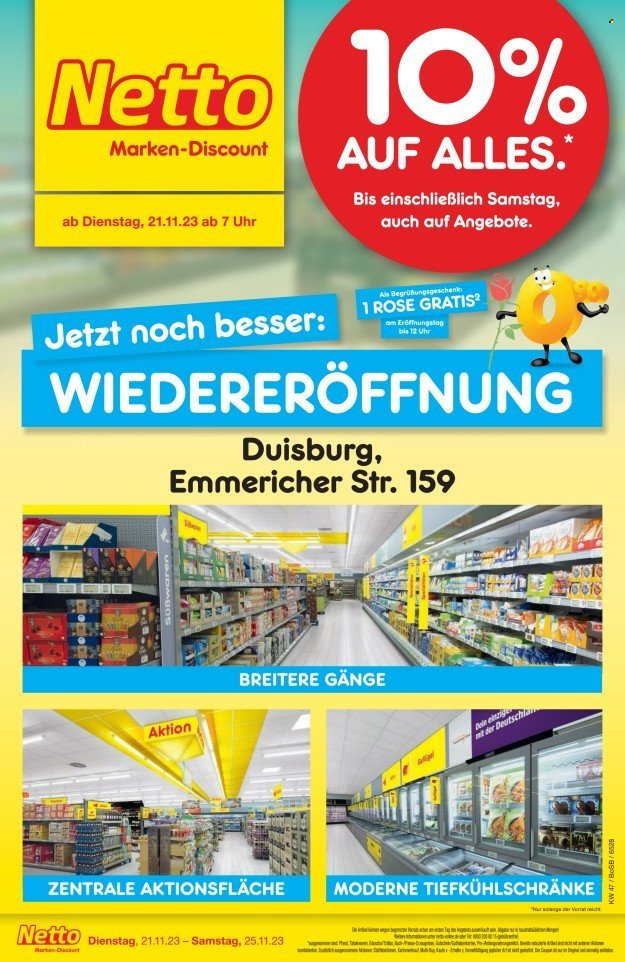 Netto Marken-Discount Prospekte  - 21.11.2023 - 25.11.2023. Seite 1