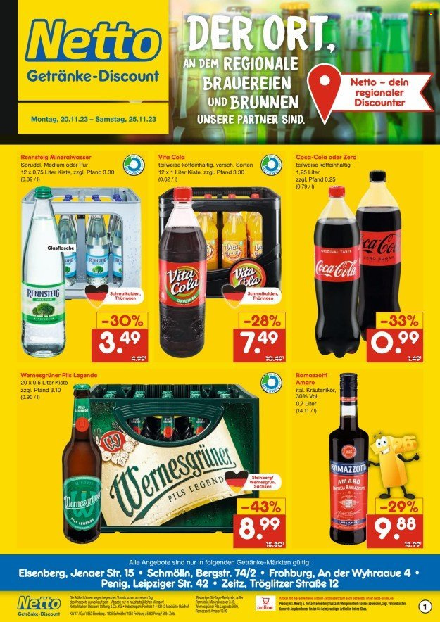 Netto Marken-Discount Prospekte  - 20.11.2023 - 25.11.2023. Seite 1