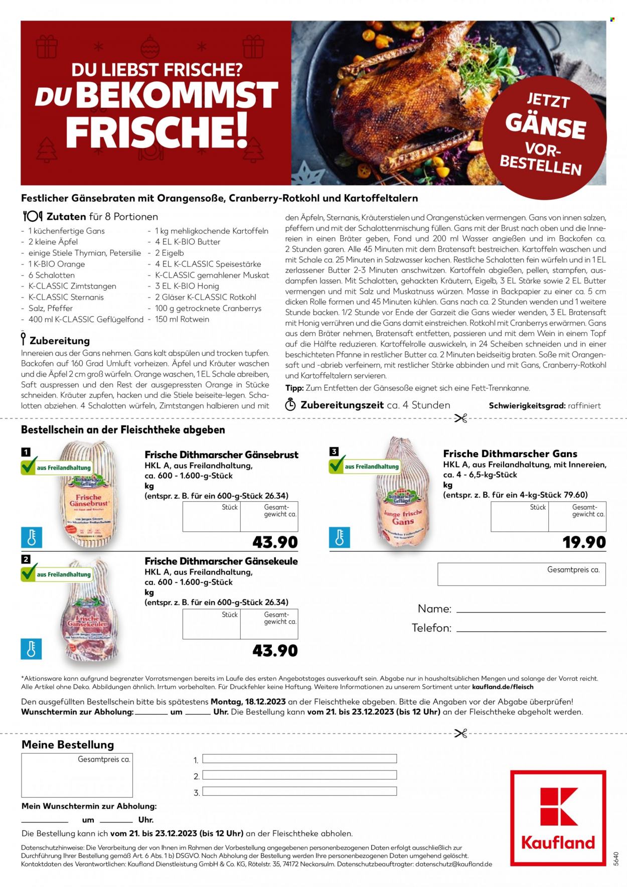 Kaufland Prospekte  - 21.12.2023 - 23.12.2023. Seite 1