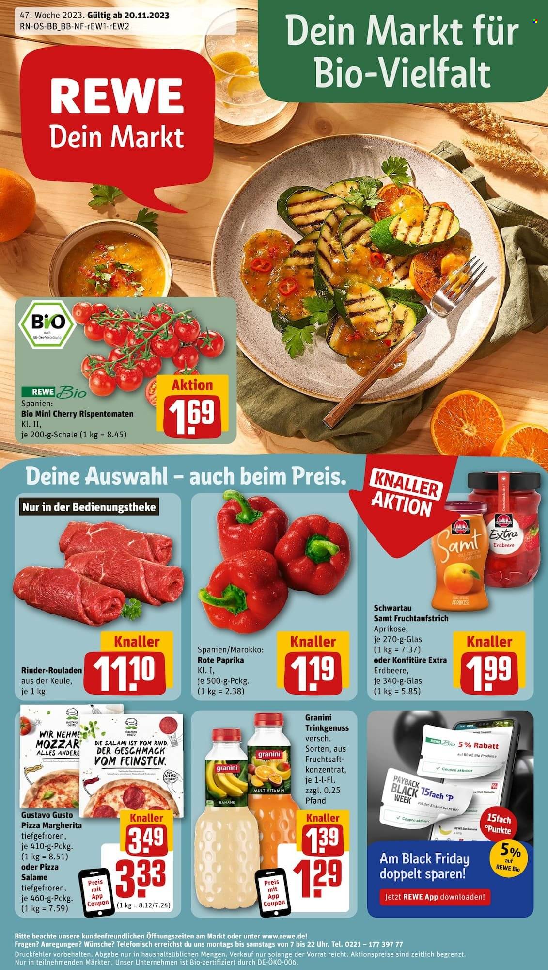 REWE Prospekte  - 20.11.2023 - 25.11.2023. Seite 1