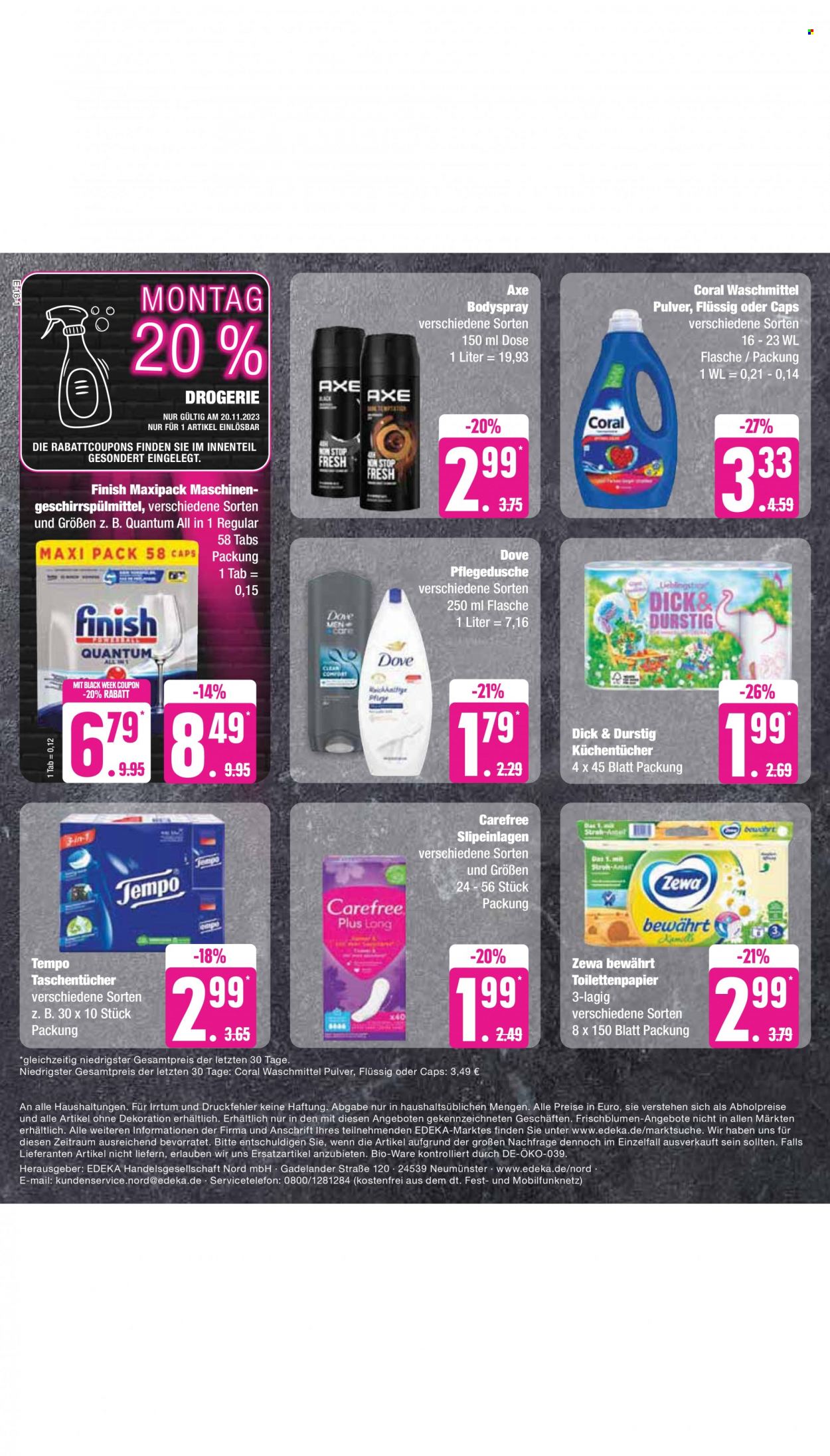 Edeka Prospekte  - 20.11.2023 - 25.11.2023. Seite 20