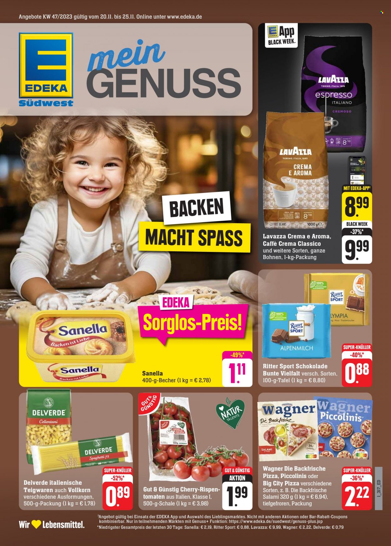 Edeka Prospekte  - 20.11.2023 - 25.11.2023. Seite 1