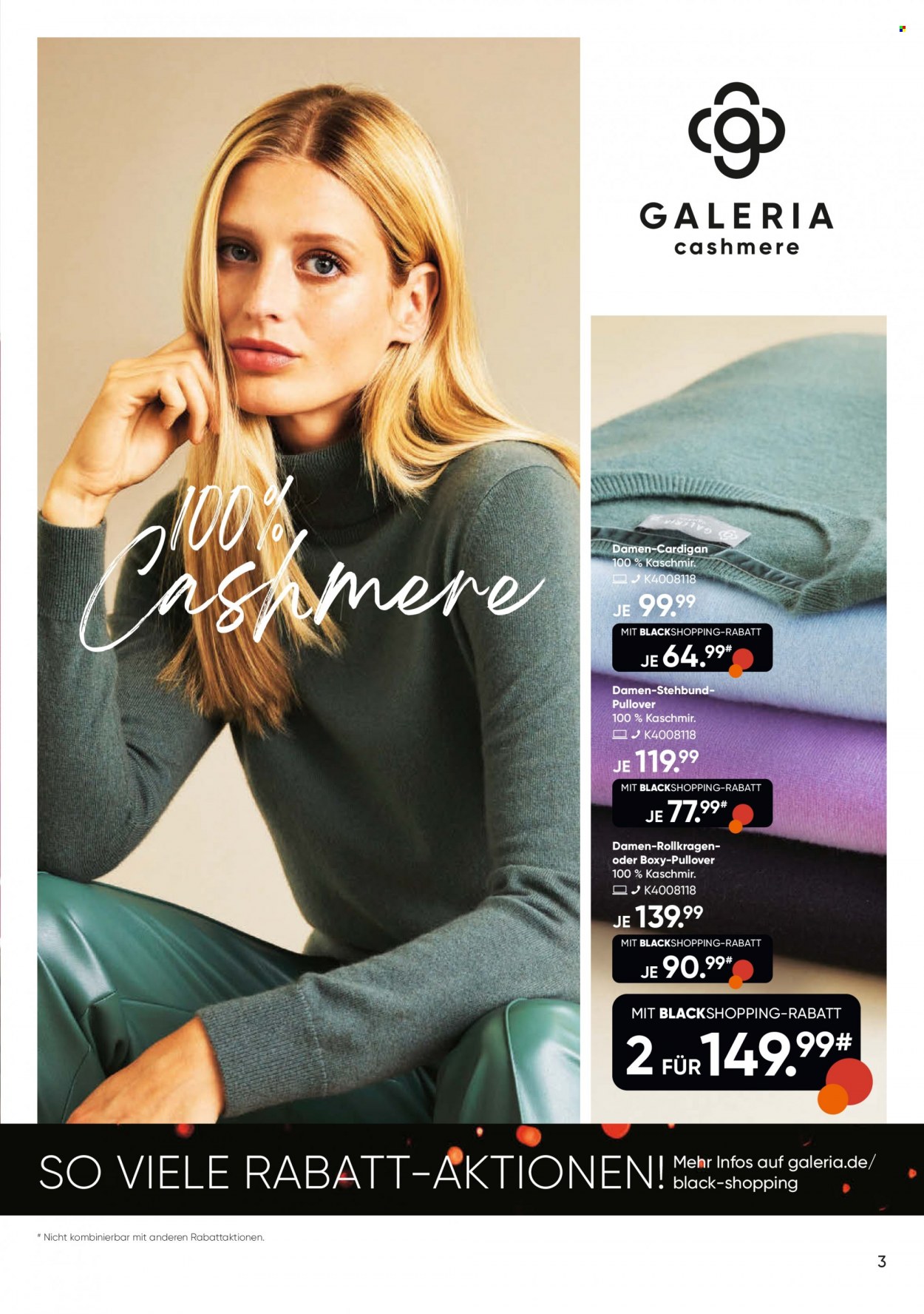 GALERIA Karstadt Kaufhof Prospekte  - 20.11.2023 - 26.11.2023. Seite 3