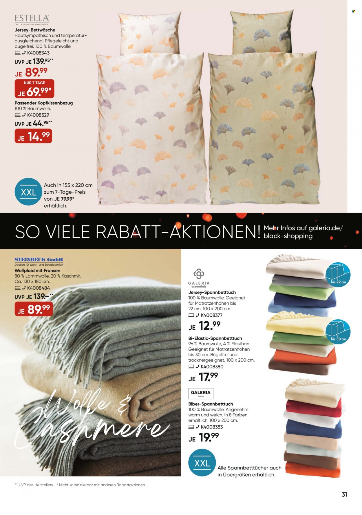 GALERIA Karstadt Kaufhof Prospekte  - 20.11.2023 - 26.11.2023. Seite 31