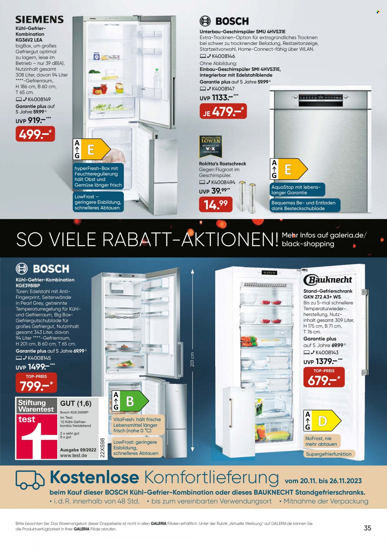 GALERIA Karstadt Kaufhof Prospekte  - 20.11.2023 - 26.11.2023. Seite 35