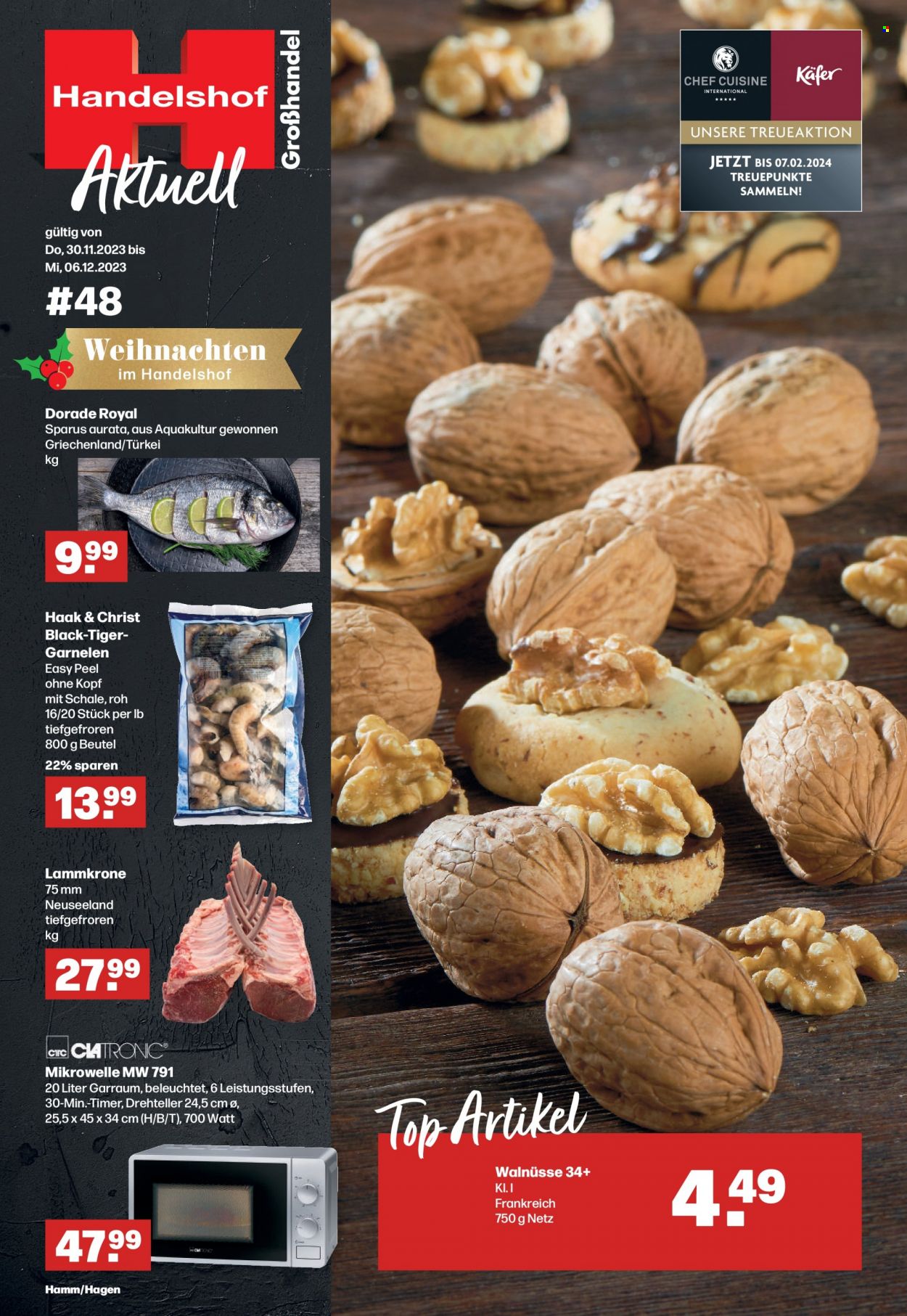 Handelshof Prospekte  - 30.11.2023 - 6.12.2023. Seite 1