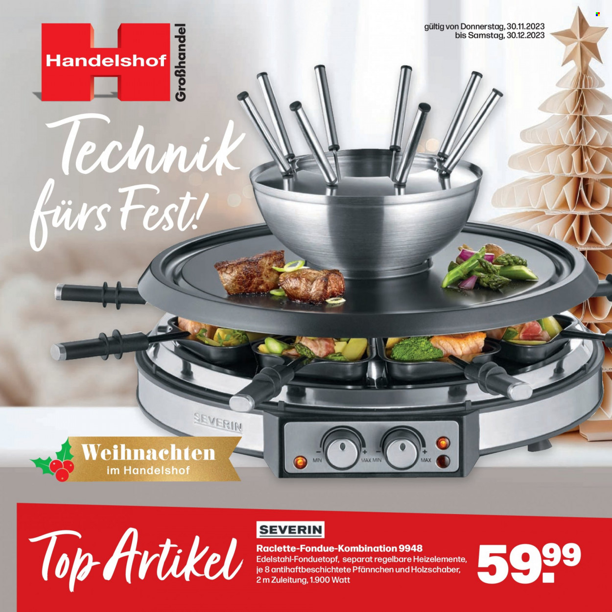 Handelshof Prospekte  - 30.11.2023 - 30.12.2023. Seite 1