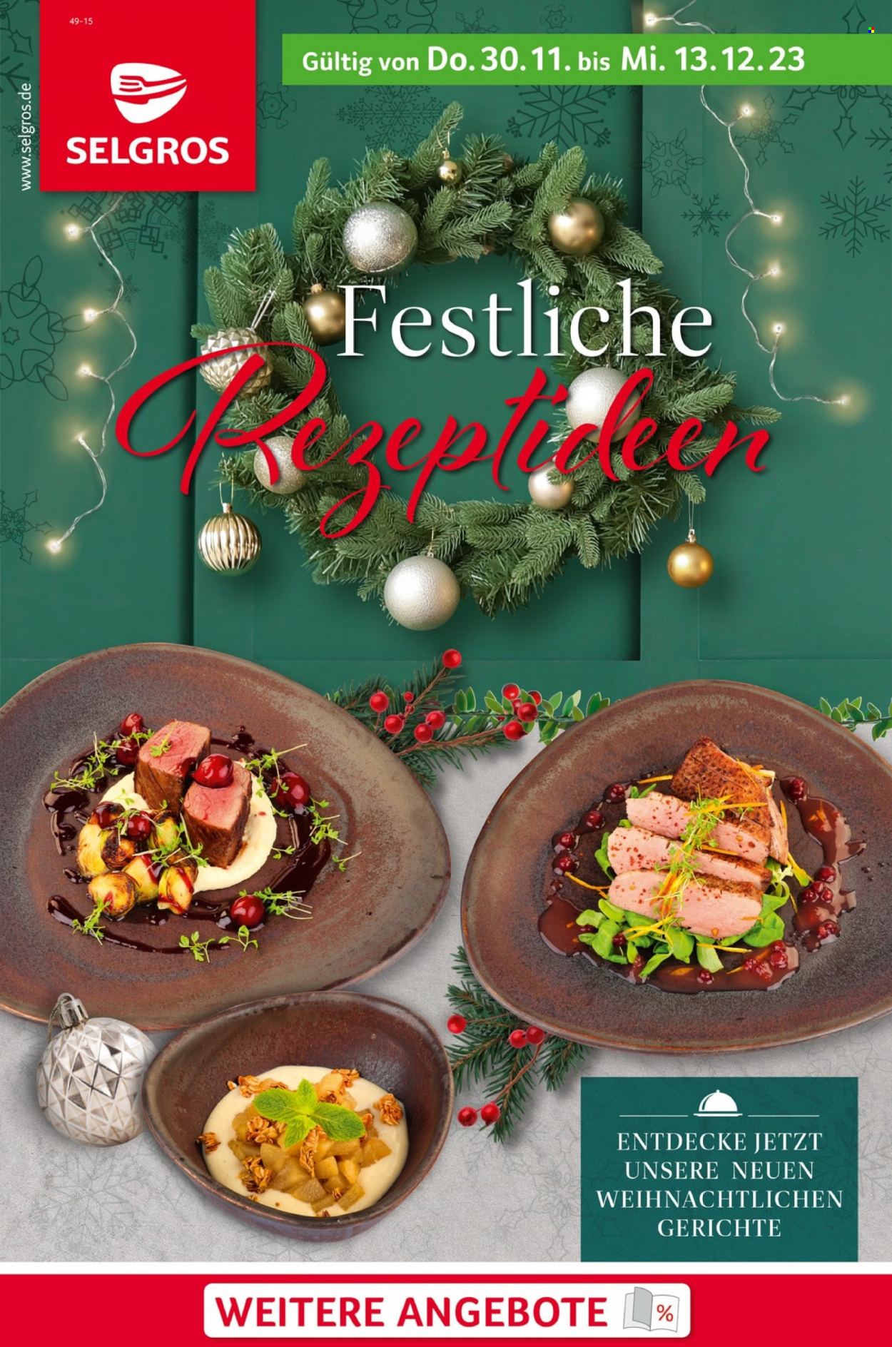 Selgros Prospekte  - 30.11.2023 - 13.12.2023. Seite 1