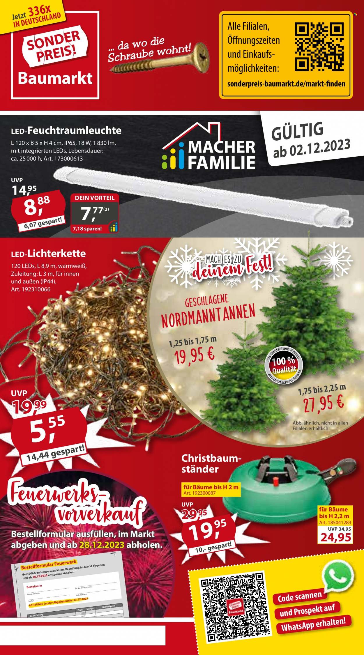 Sonderpreis-Baumarkt Prospekte  - 2.12.2023 - 8.12.2023. Seite 1