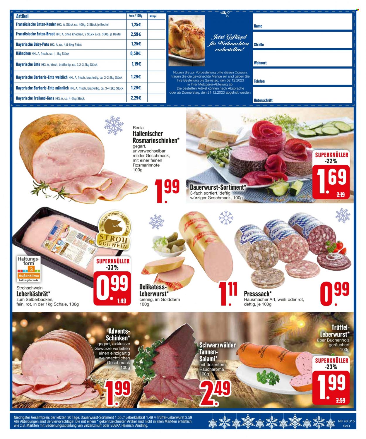 Edeka Prospekte  - 27.11.2023 - 2.12.2023. Seite 17