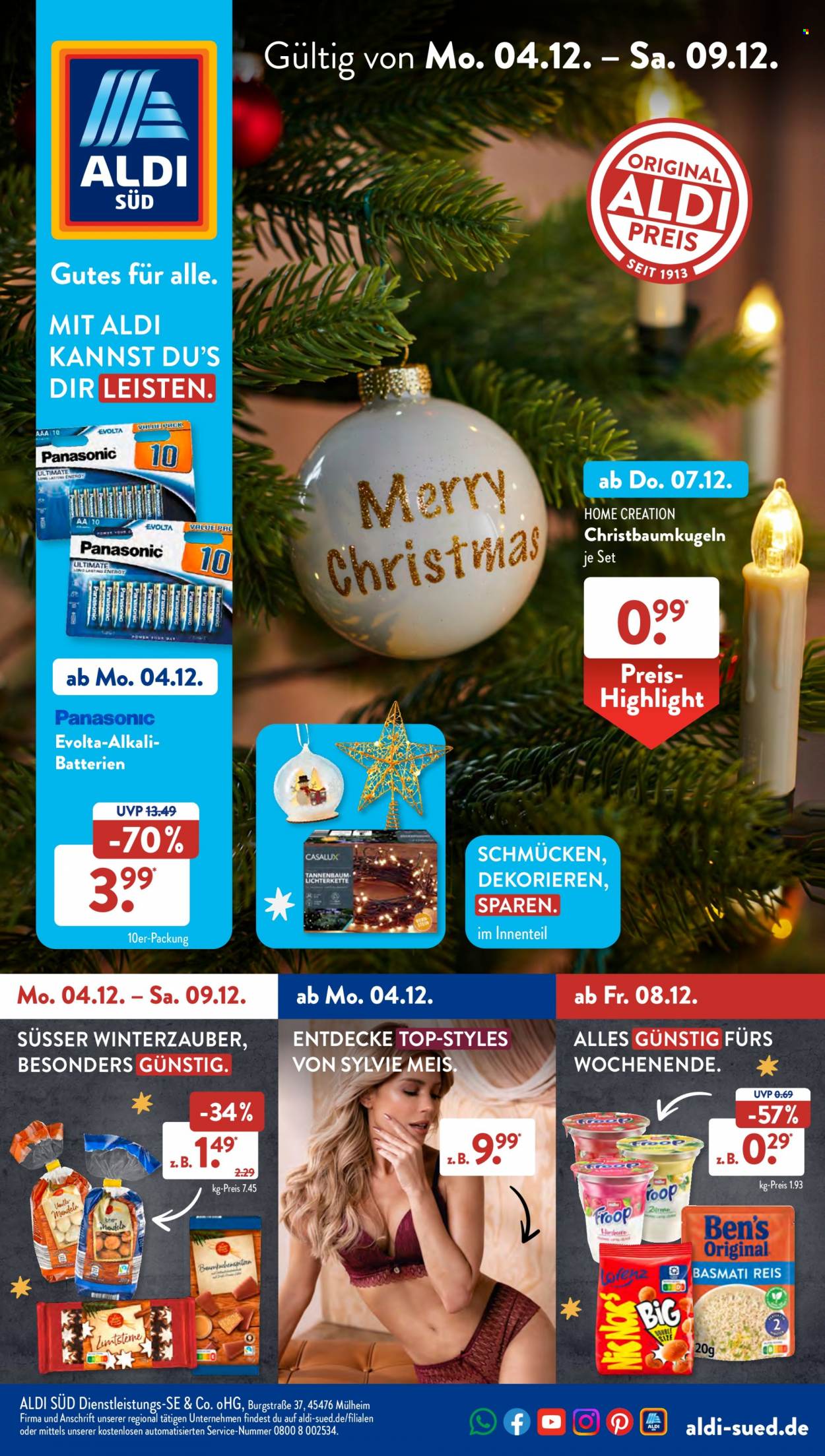 ALDI SÜD Prospekte  - 4.12.2023 - 9.12.2023. Seite 1