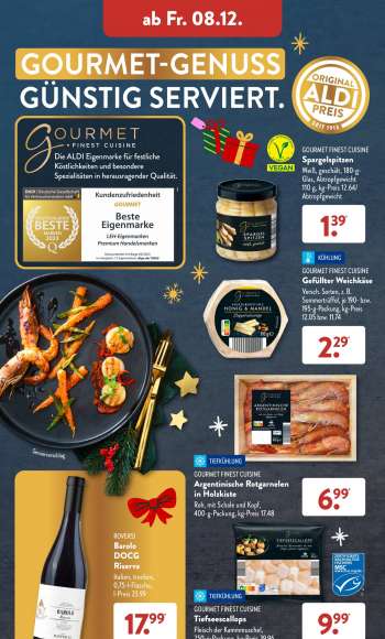 thumbnail - GOURMET FINEST CUISINE Tiefseescallops Fleisch der Kammmuschel, 250-g-Packung, kg-Preis 39.96