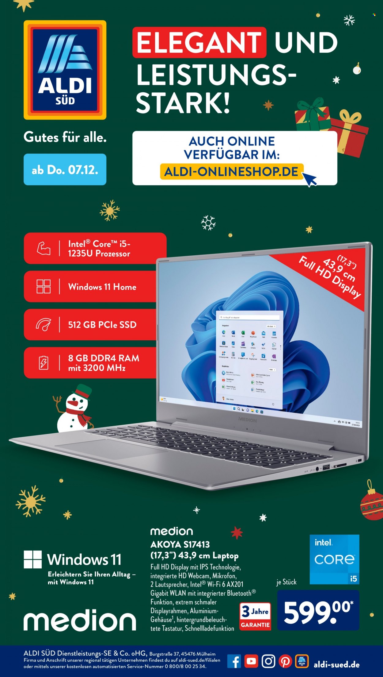 ALDI SÜD Prospekte  - 4.12.2023 - 9.12.2023. Seite 57