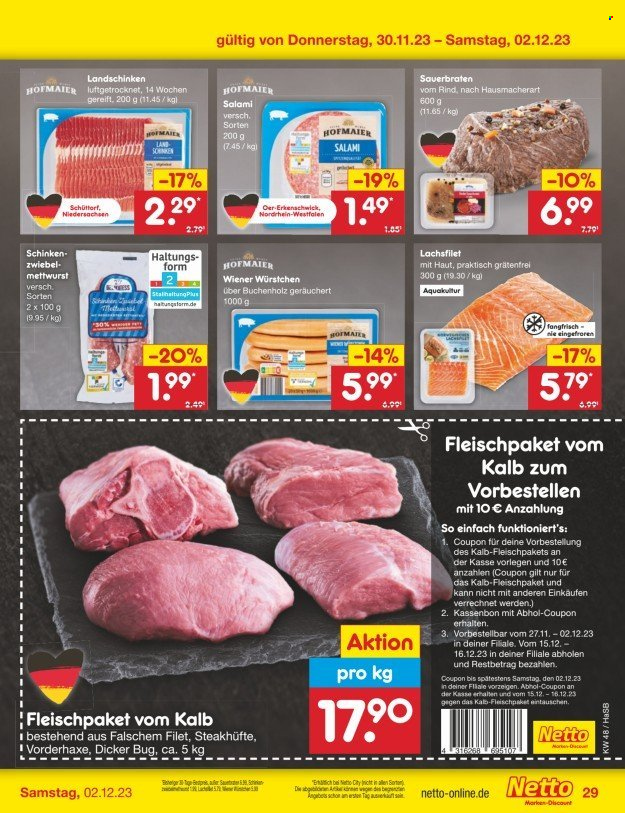 Netto Marken-Discount Prospekte  - 27.11.2023 - 2.12.2023. Seite 33