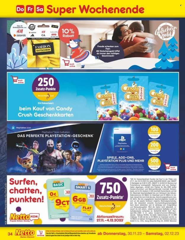 Netto Marken-Discount Prospekte  - 27.11.2023 - 2.12.2023. Seite 38