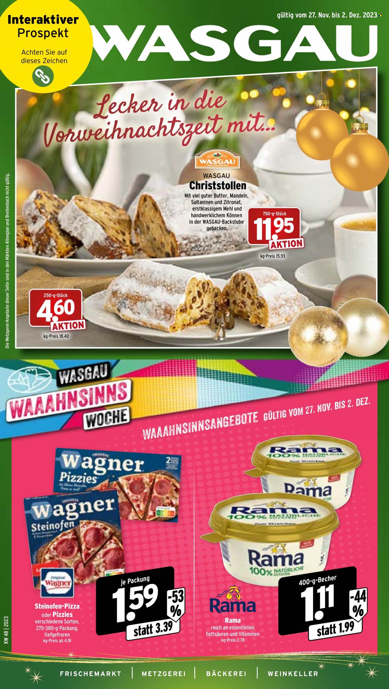 Wasgau Prospekte  - 27.11.2023 - 2.12.2023. Seite 1