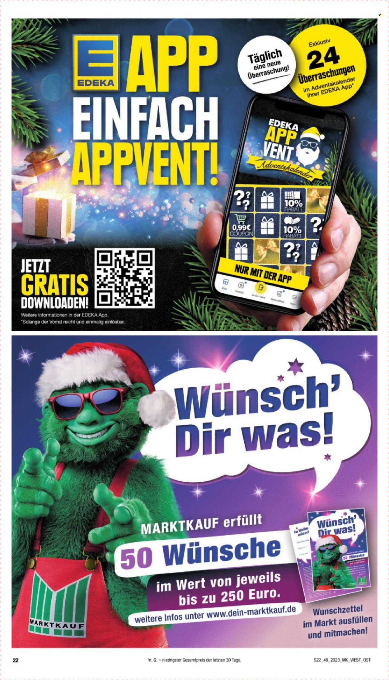 Marktkauf Prospekte  - 27.11.2023 - 2.12.2023. Seite 22