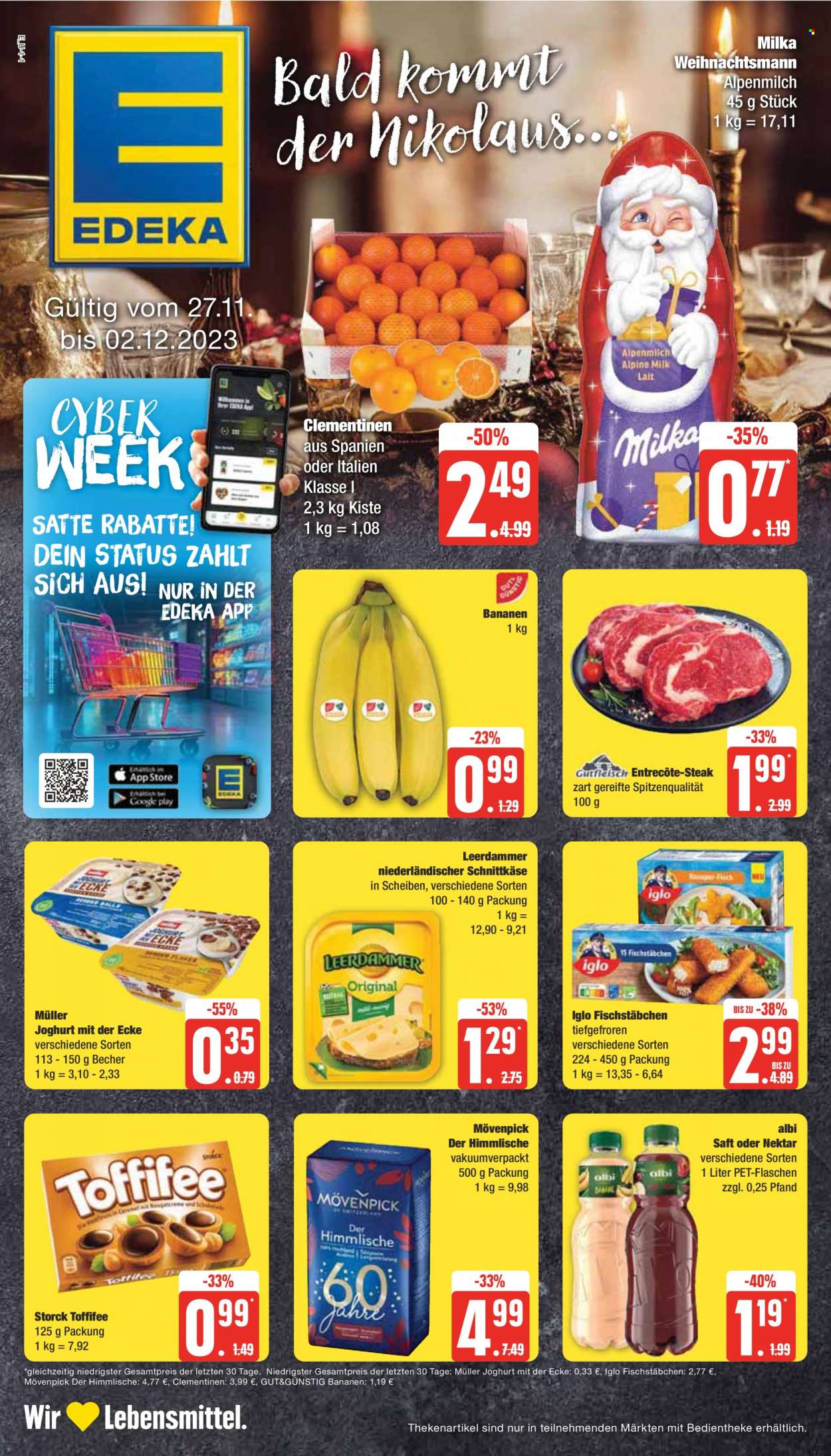 Edeka Prospekte  - 27.11.2023 - 2.12.2023. Seite 1