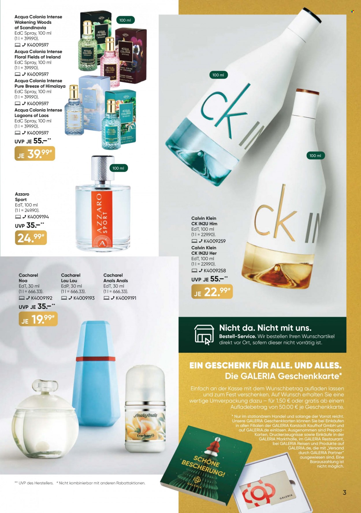 GALERIA Karstadt Kaufhof Prospekte  - 27.11.2023 - 3.12.2023. Seite 3