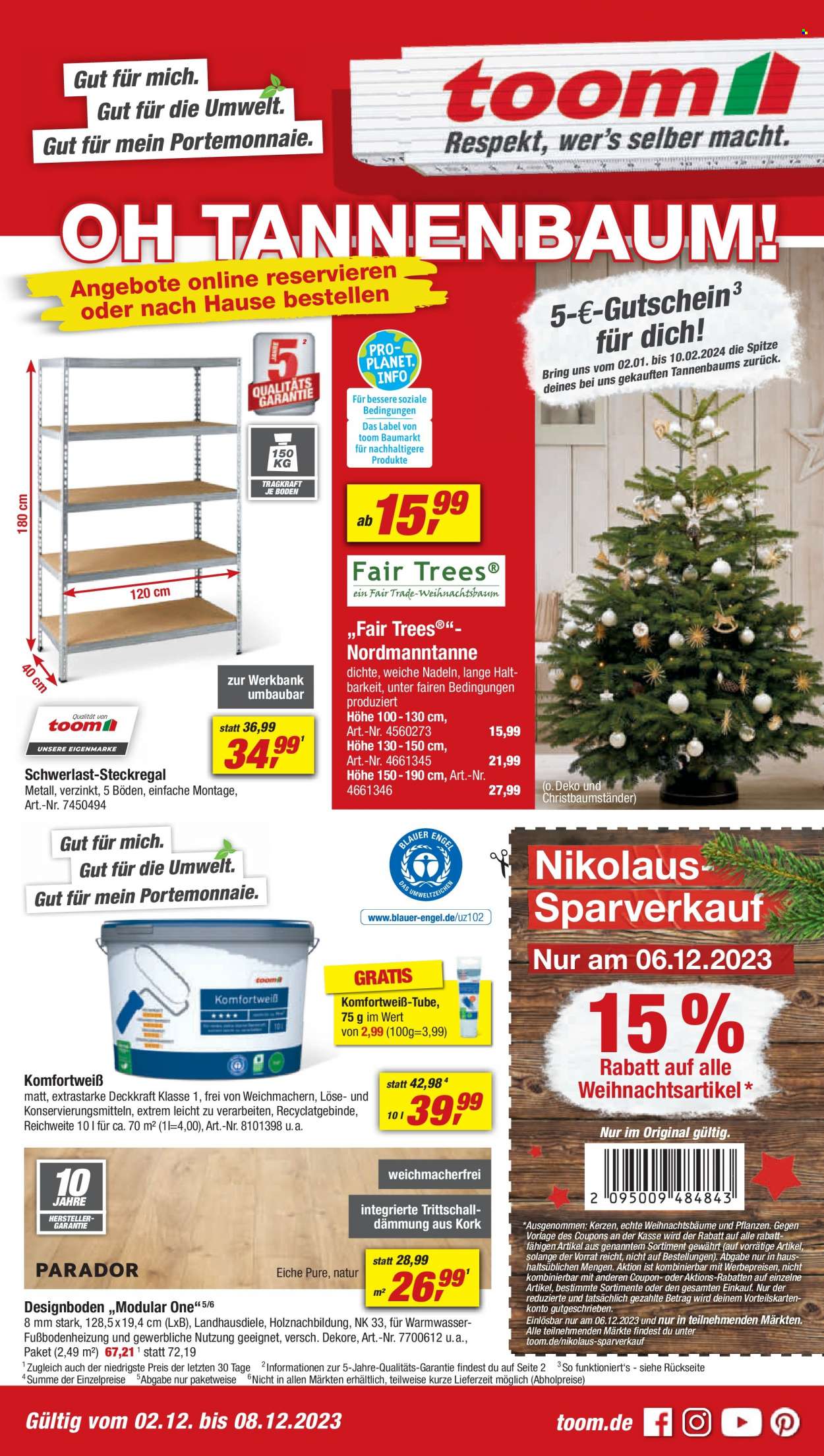 toom Baumarkt Prospekte  - 2.12.2023 - 8.12.2023. Seite 1