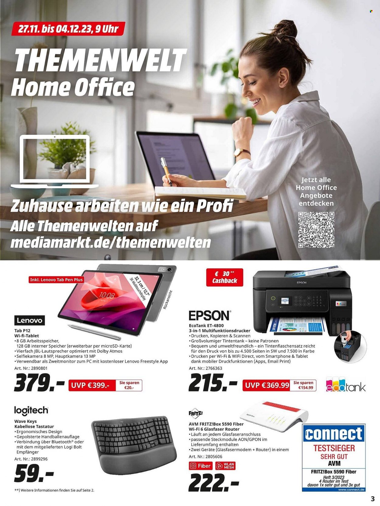 MediaMarkt Prospekte  - 27.11.2023 - 2.12.2023. Seite 3