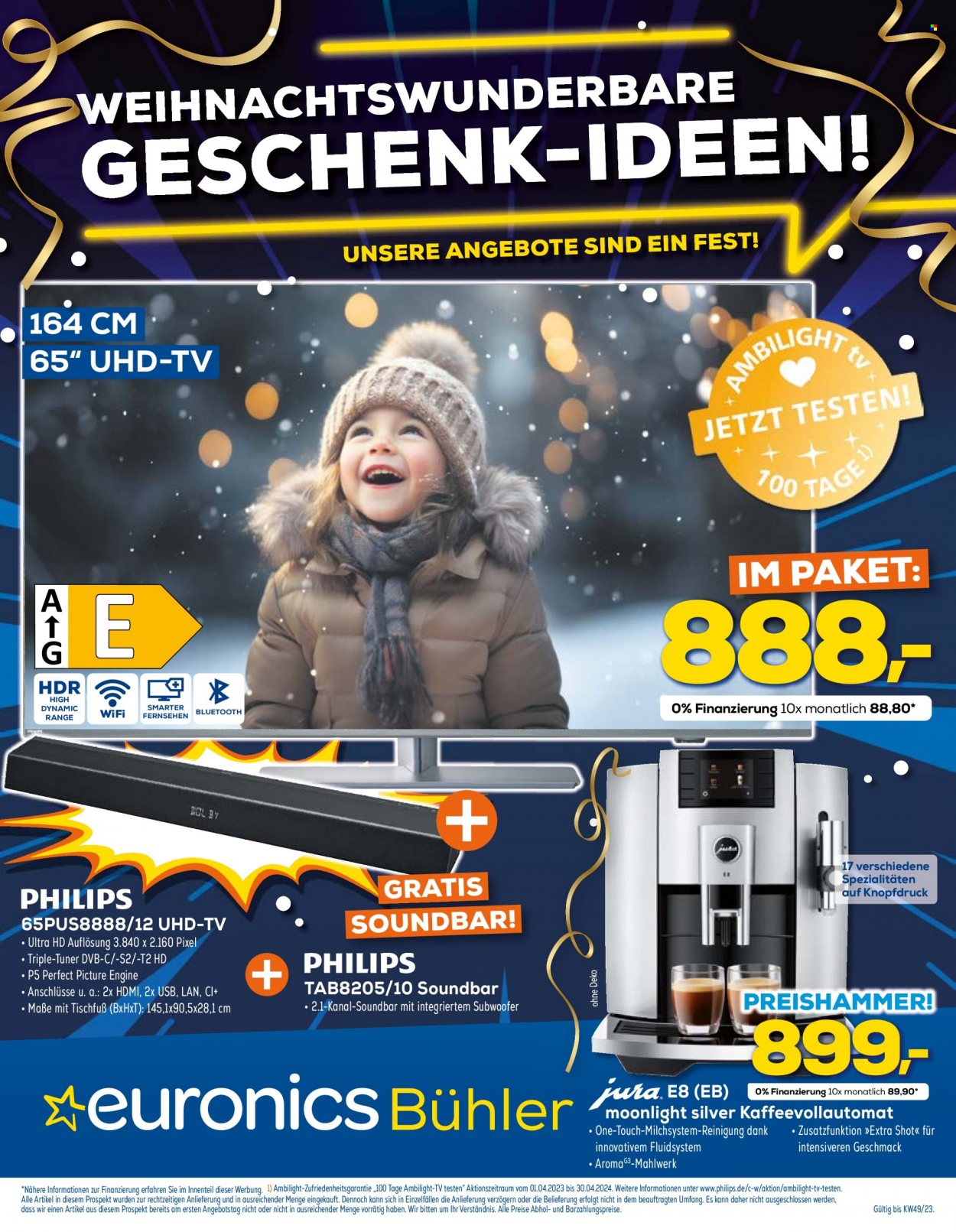 Euronics Prospekte  - 29.11.2023 - 6.12.2023. Seite 1
