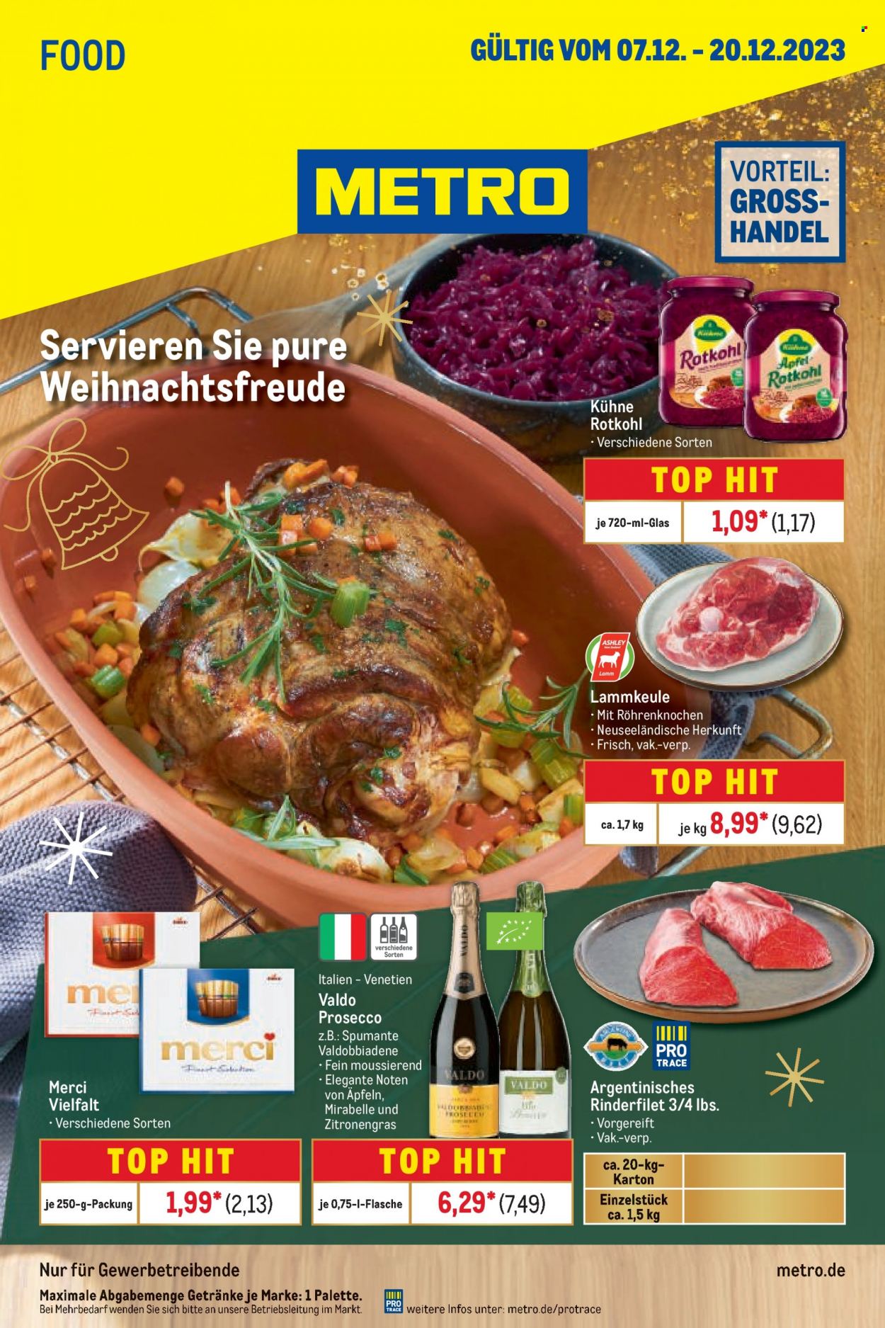Metro Prospekte  - 7.12.2023 - 20.12.2023. Seite 1