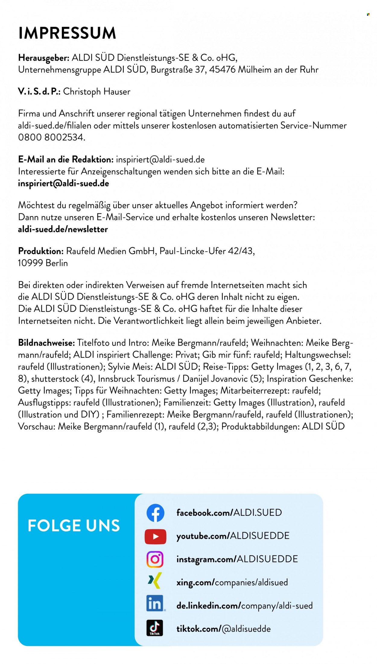 ALDI SÜD Prospekte  - 1.12.2023 - 31.12.2023. Seite 55