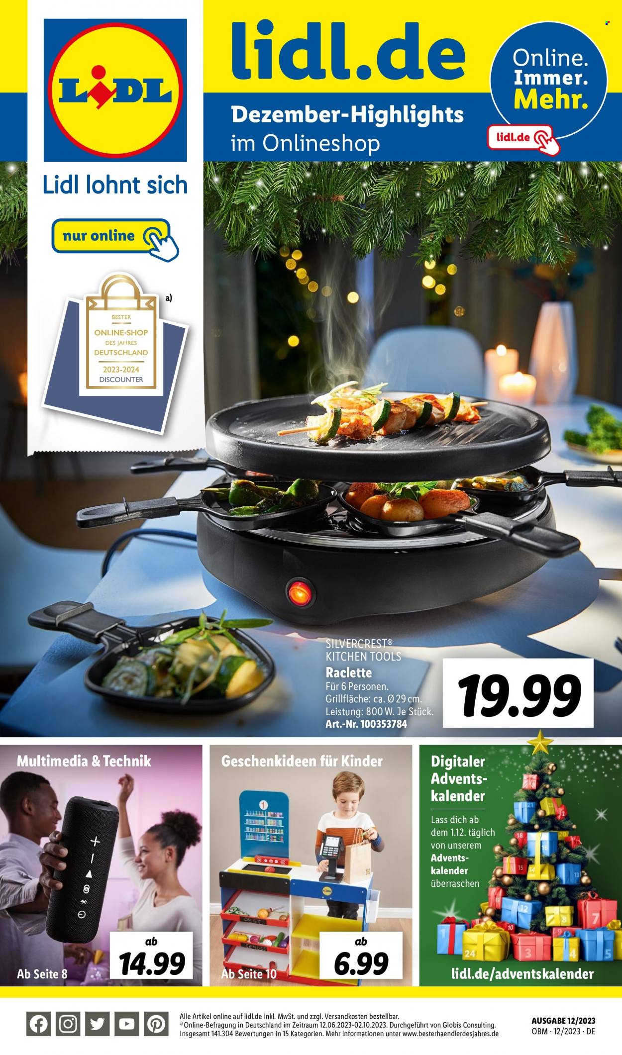 Lidl Prospekte  - 1.12.2023 - 31.12.2023. Seite 1