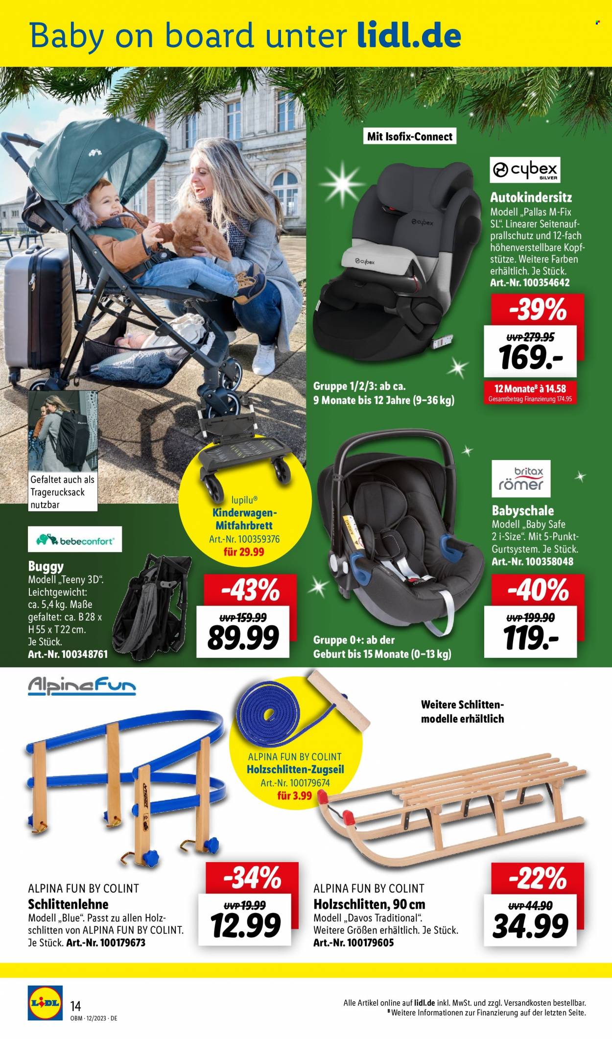 Lidl Prospekte  - 1.12.2023 - 31.12.2023. Seite 14