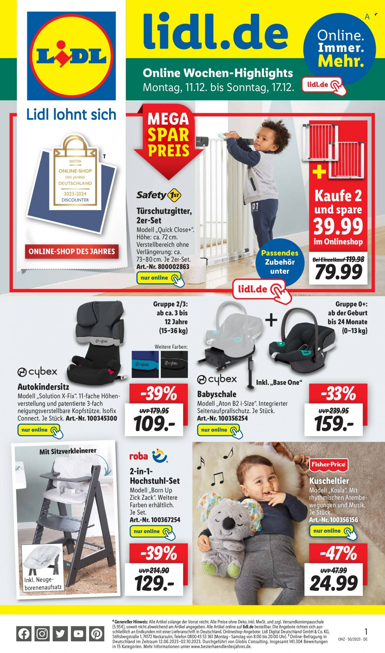 Lidl Prospekte  - 11.12.2023 - 17.12.2023. Seite 1