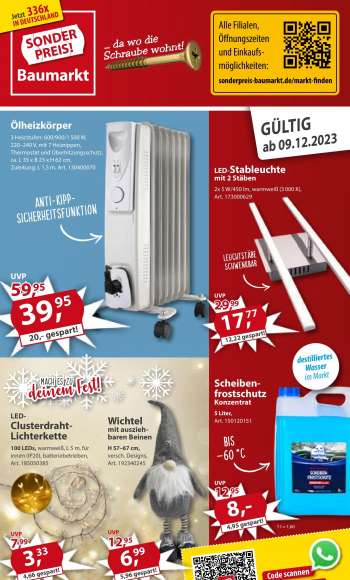 Prospekte Sonderpreis-Baumarkt - 9.12.2023 - 15.12.2023.