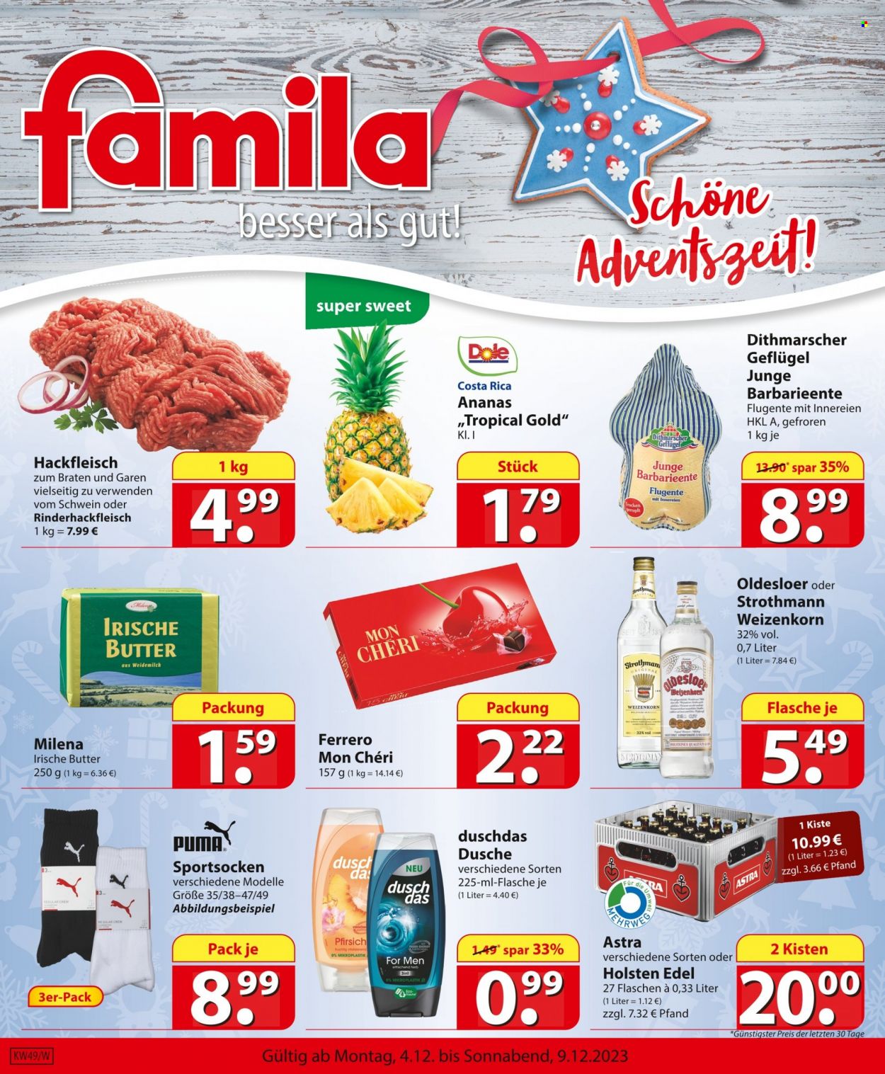 famila Prospekte  - 4.12.2023 - 9.12.2023. Seite 1