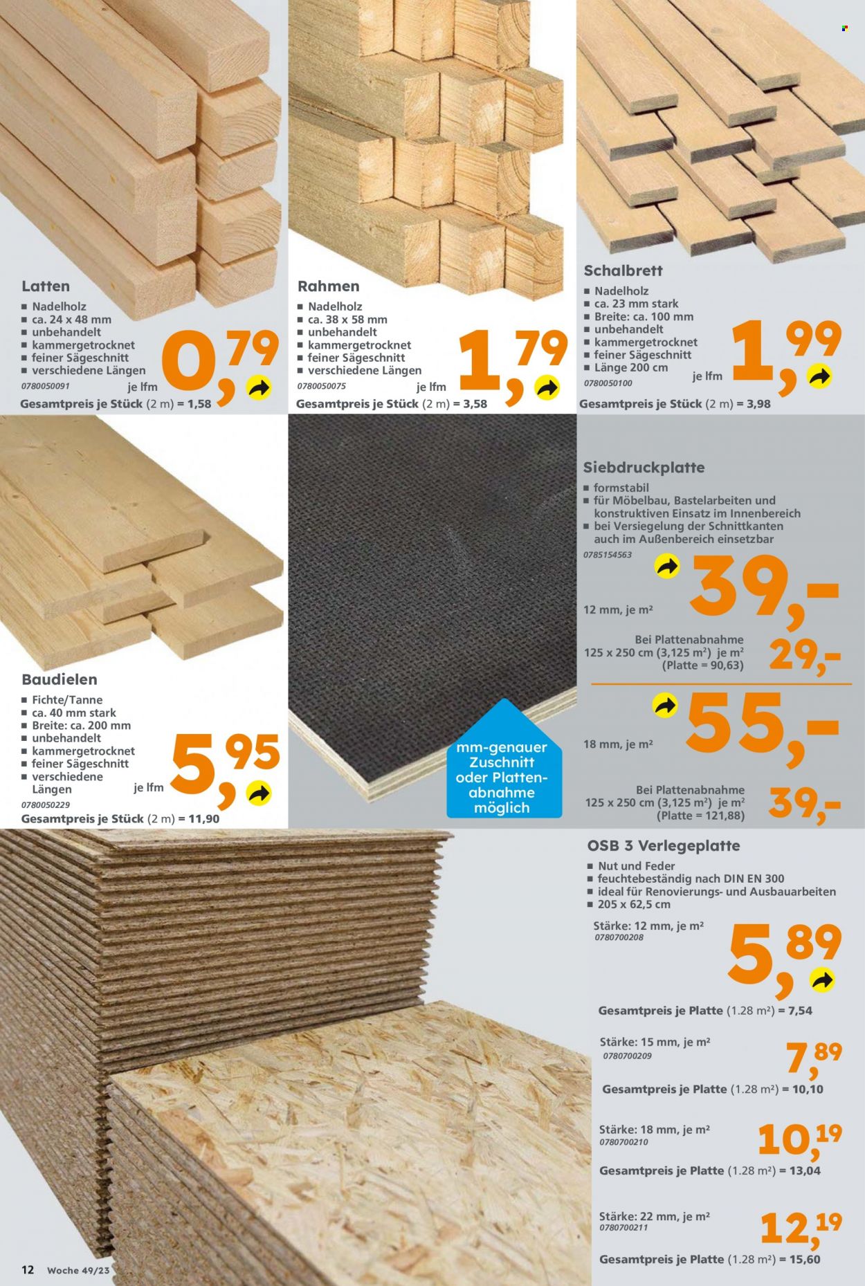 Globus Baumarkt Prospekte  - 4.12.2023 - 9.12.2023. Seite 12