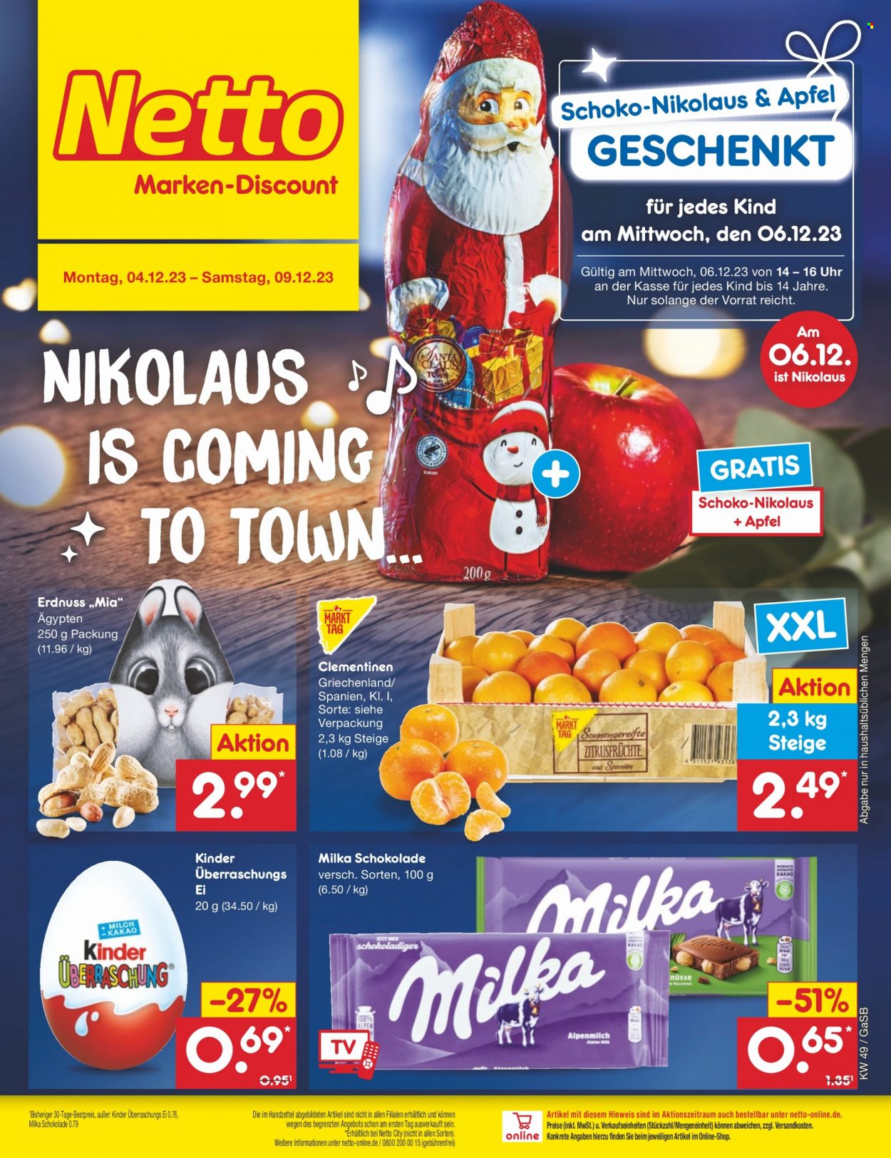 Netto Marken-Discount Prospekte  - 4.12.2023 - 9.12.2023. Seite 1