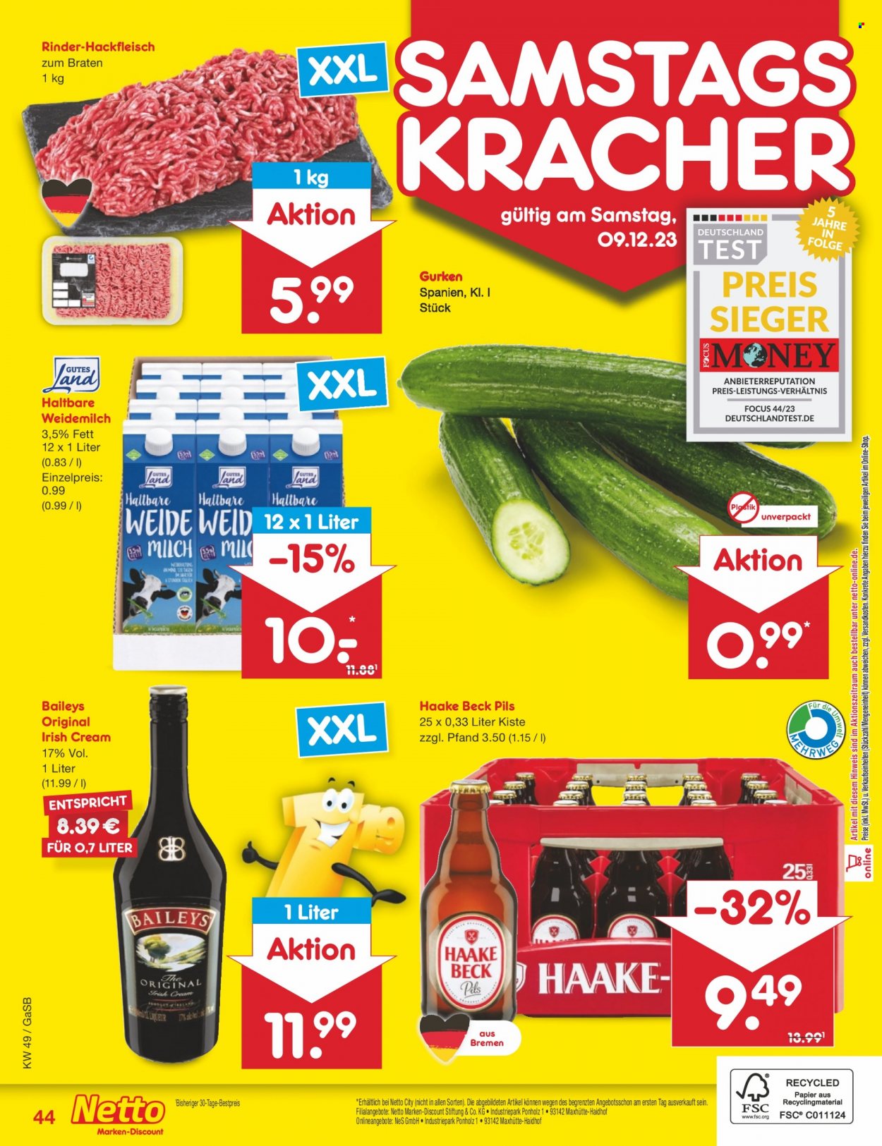 Netto Marken-Discount Prospekte  - 4.12.2023 - 9.12.2023. Seite 46