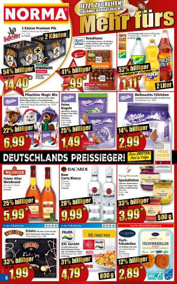 thumbnail - Eclairs Mit einer Creme mit dem feinen Geschmack nach Baileys Likör 210-g-Packung (1 kg = 9,48)