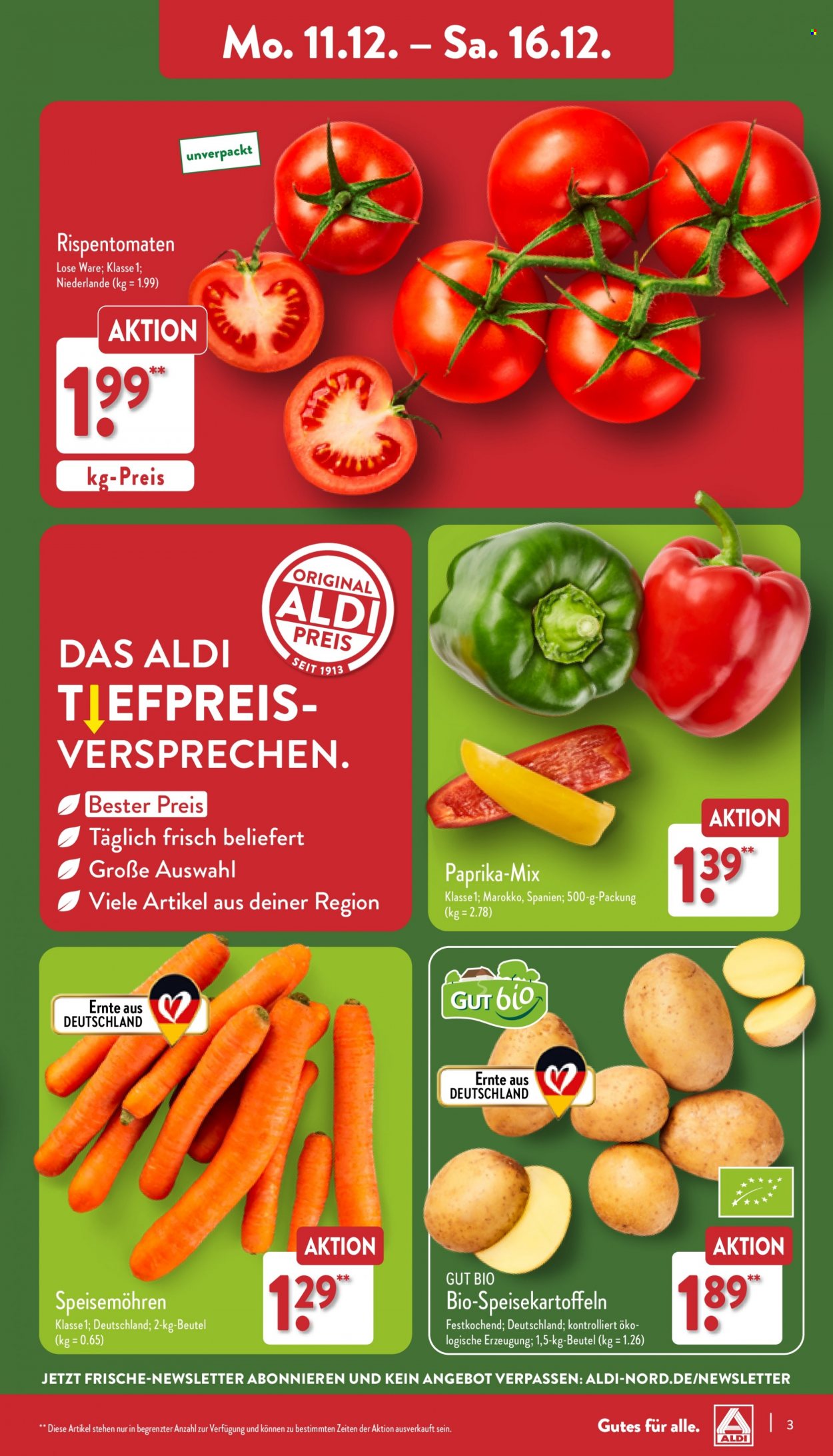 ALDI Nord Prospekte  - 11.12.2023 - 16.12.2023. Seite 3